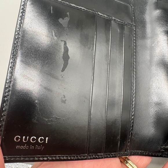Gucci Horsebit Black Leather Long Wallet Made in Italy - Picture 10 of 11